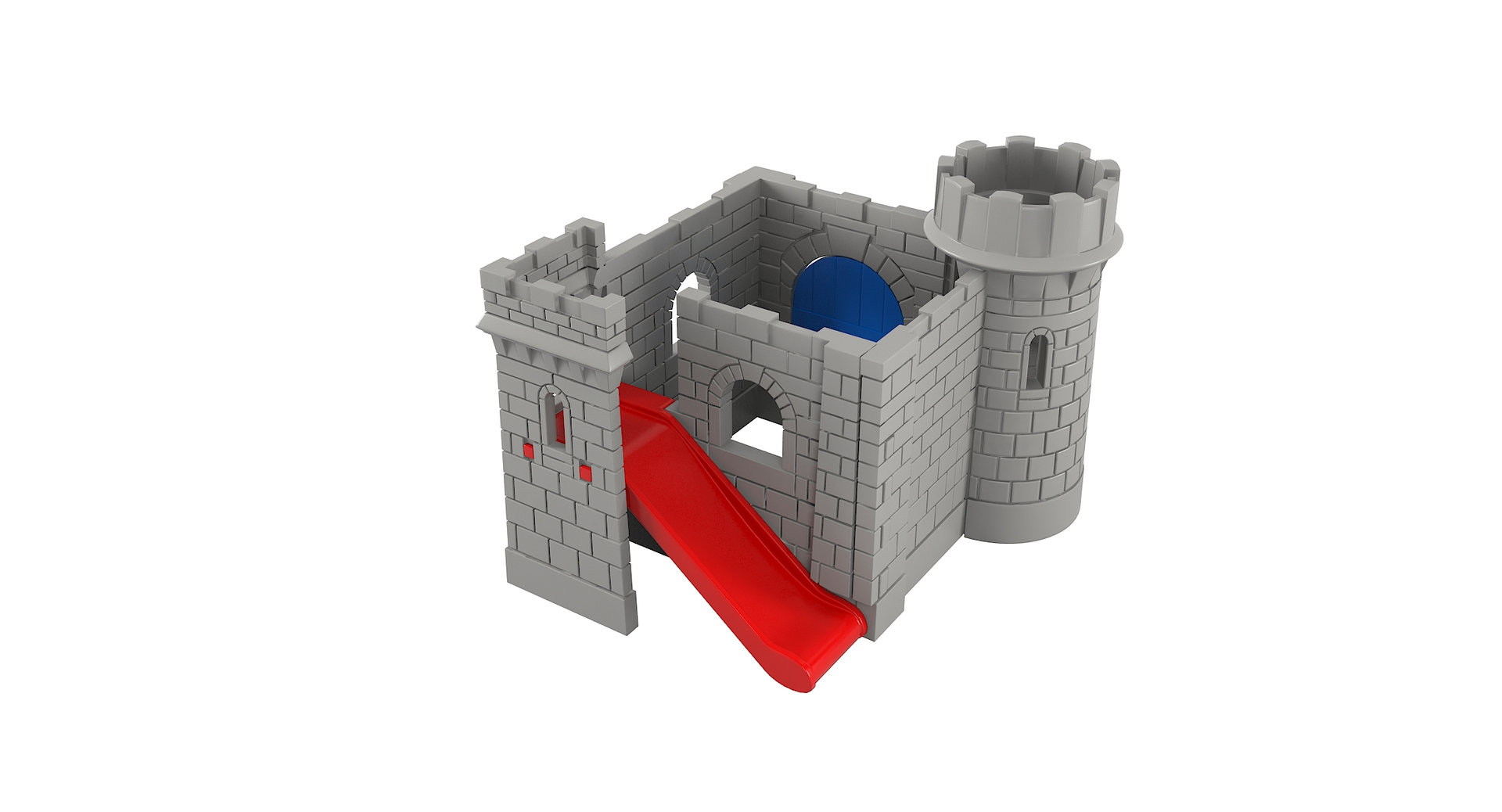 Classic toy castle playground 3D model - TurboSquid 1237657
