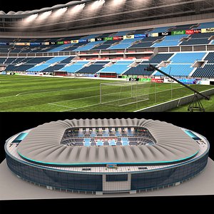 Soccer Stadium - High detail Night