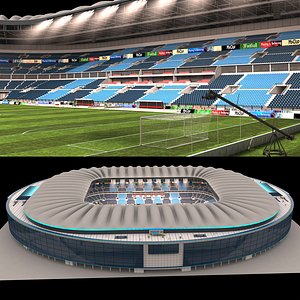 Soccer Stadium - High detail Night