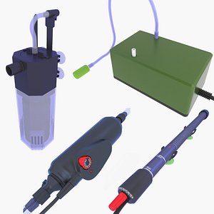 3D model Aquarium Accessories v3