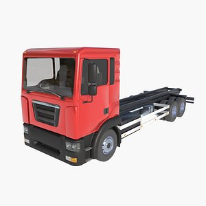 3D 3-axle truck