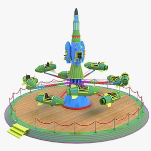 Rocket Carousel Theme Park