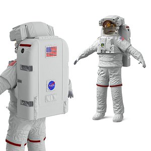 Advanced EVA Space Suit with Detailed Interior