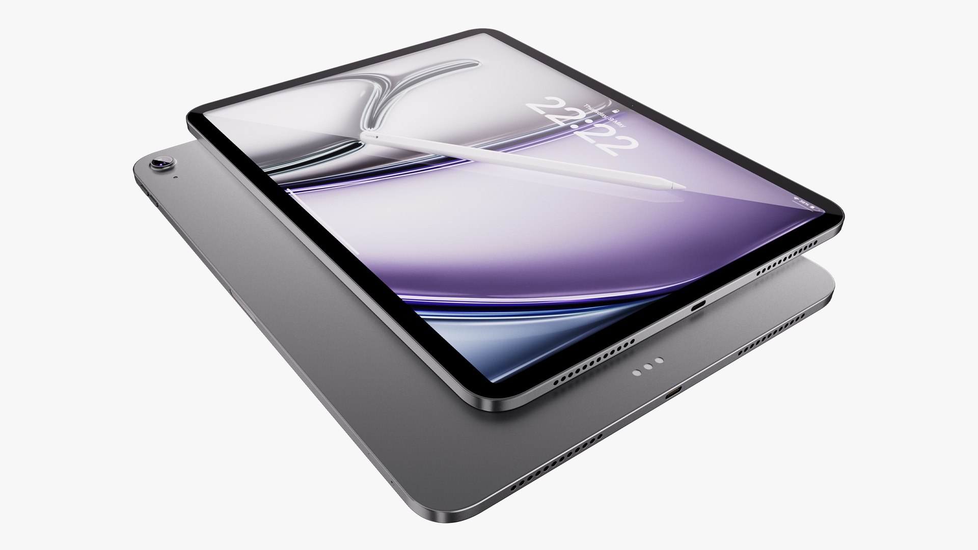 3D iPad Air 13 inch M2 2024 Collection With Magic Keyboard model https://p.turbosquid.com/ts-thumb/30/w1WRkz/j1/ipadair13inchspacegray5/jpg/1718114442/1920x1080/fit_q87/dc541a5cf9695718043700a3d45ea24866bebee7/ipadair13inchspacegray5.jpg