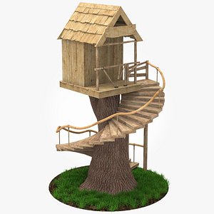 3D Tiny Tree House model