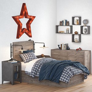 weller storage bed 3D