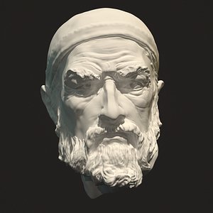 sculpture fisherman s head 3D model