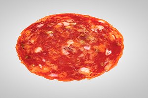 pepperoni salami fast food 3D