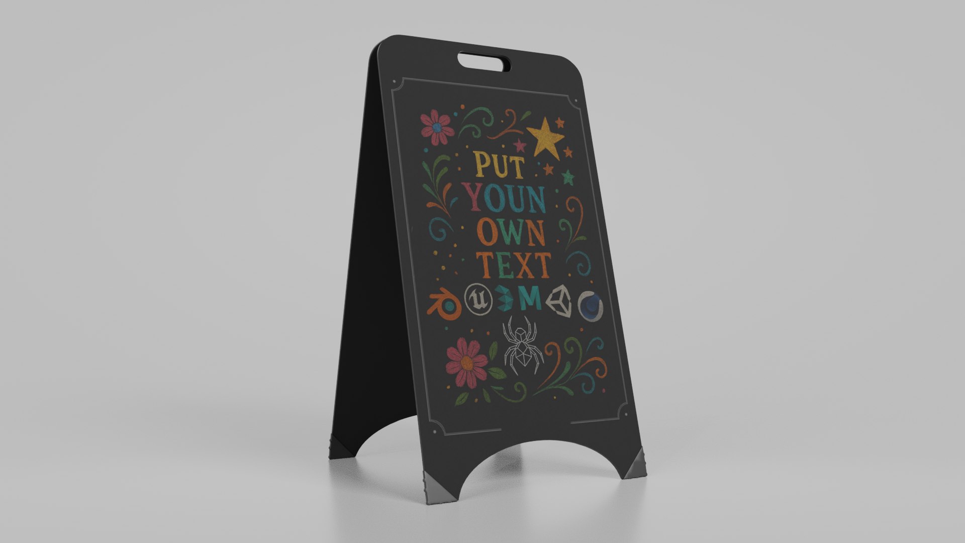 Customizable Steel &amp; Industrial Chalkboard Signs 3D model https://p.turbosquid.com/ts-thumb/31/4WPft9/2n/b2/png/1747173806/1920x1080/fit_q87/01c802995a92a459955522017b8850381377f262/b2.jpg