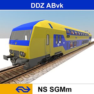 3d model passenger train