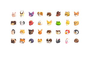 Pack005 Animal Head Pack 2
