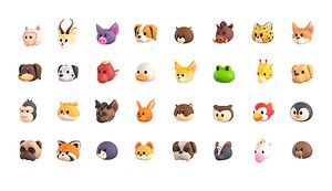 Pack005 Animal Head Pack 2