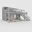3D model Container Cafe 7