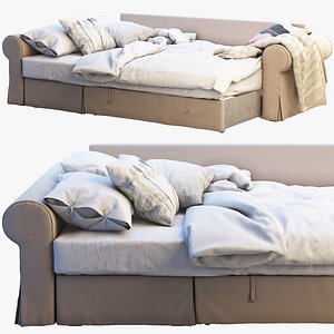 3D ikea backabro 3 sofa model