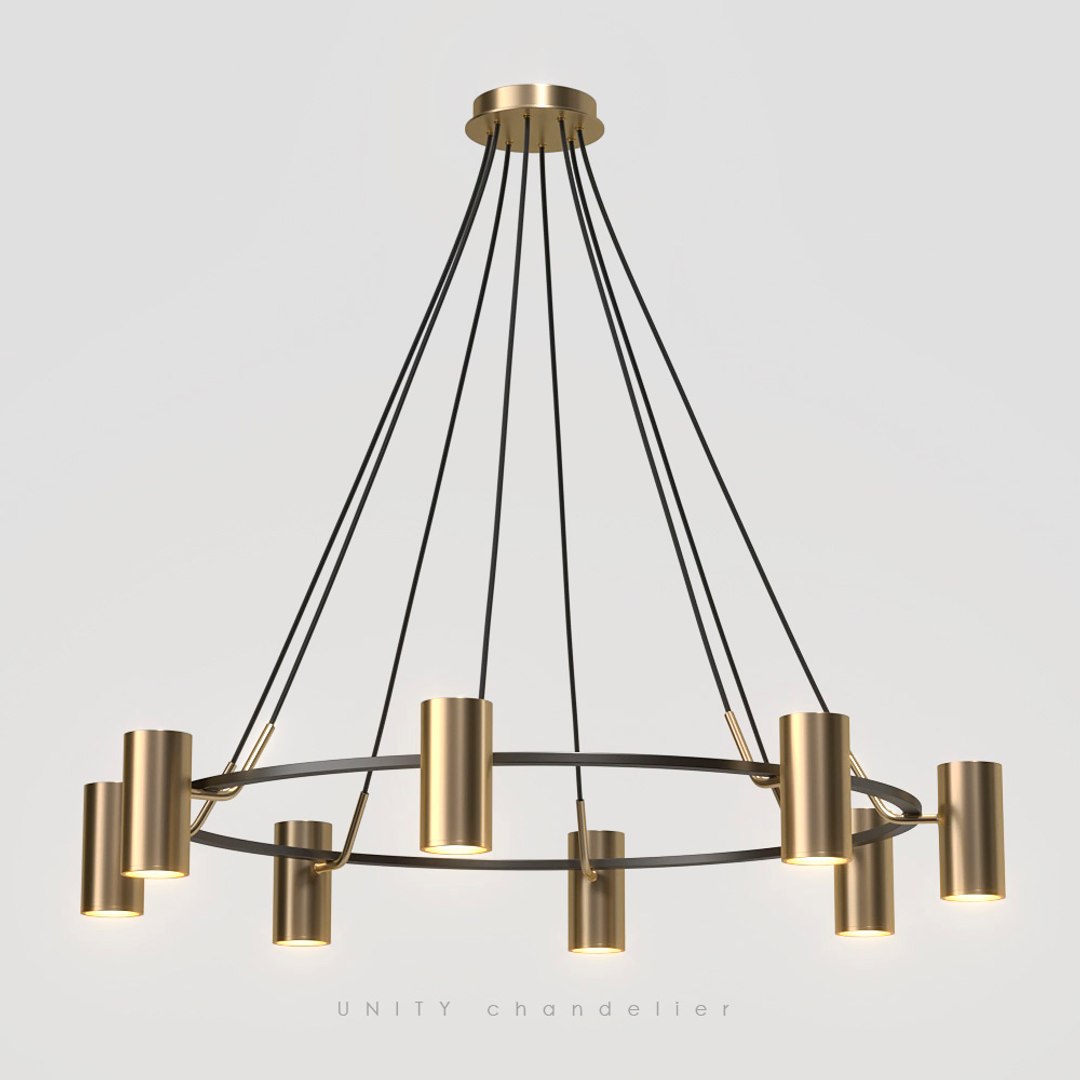 3D Chandelier Unity 8 Lamps - TurboSquid 1601988