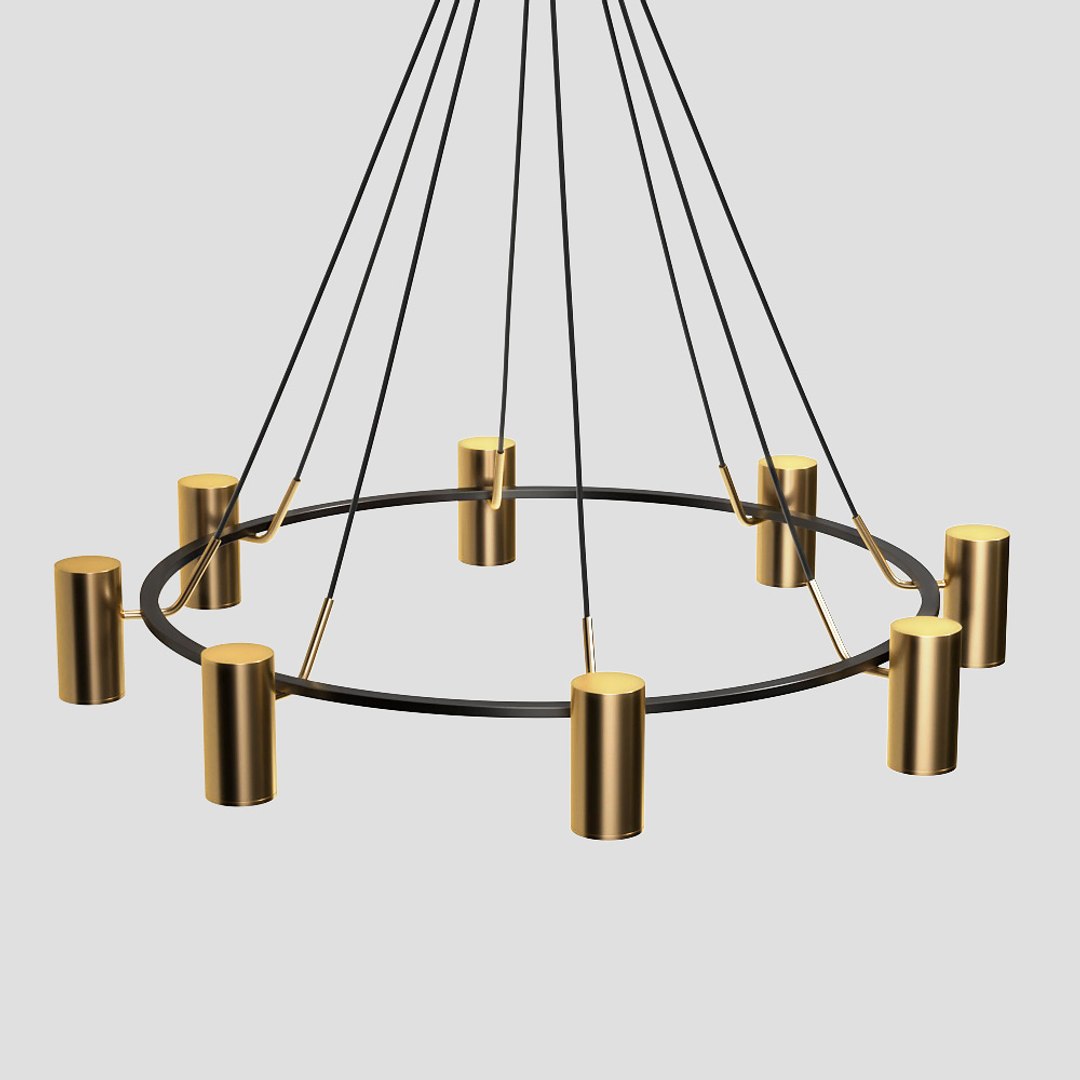 3D Chandelier Unity 8 Lamps - TurboSquid 1601988