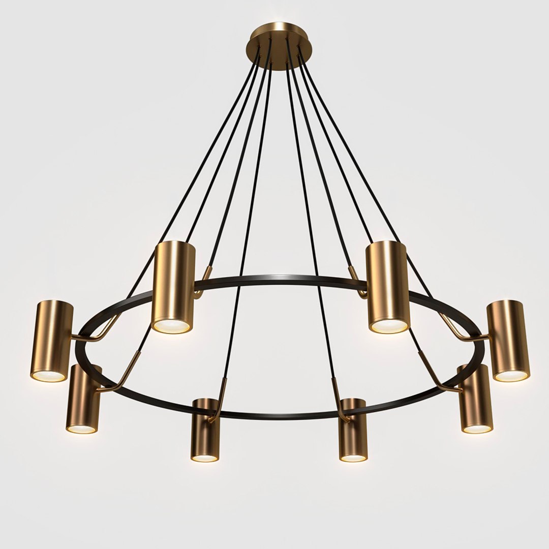 3D Chandelier Unity 8 Lamps - TurboSquid 1601988