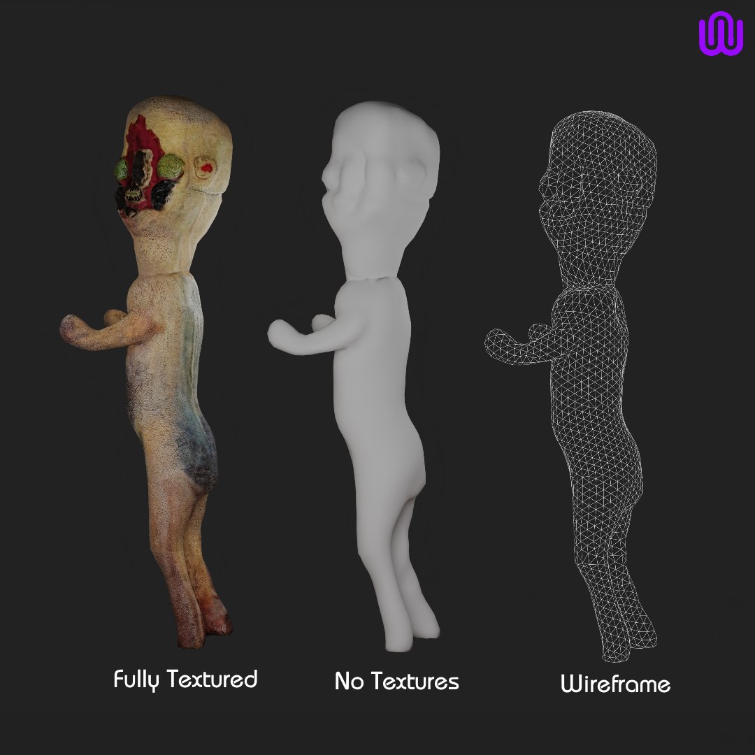 SCP-173 - Low-poly 3D Model - Includes Mod For SCP CB 3D - TurboSquid ...