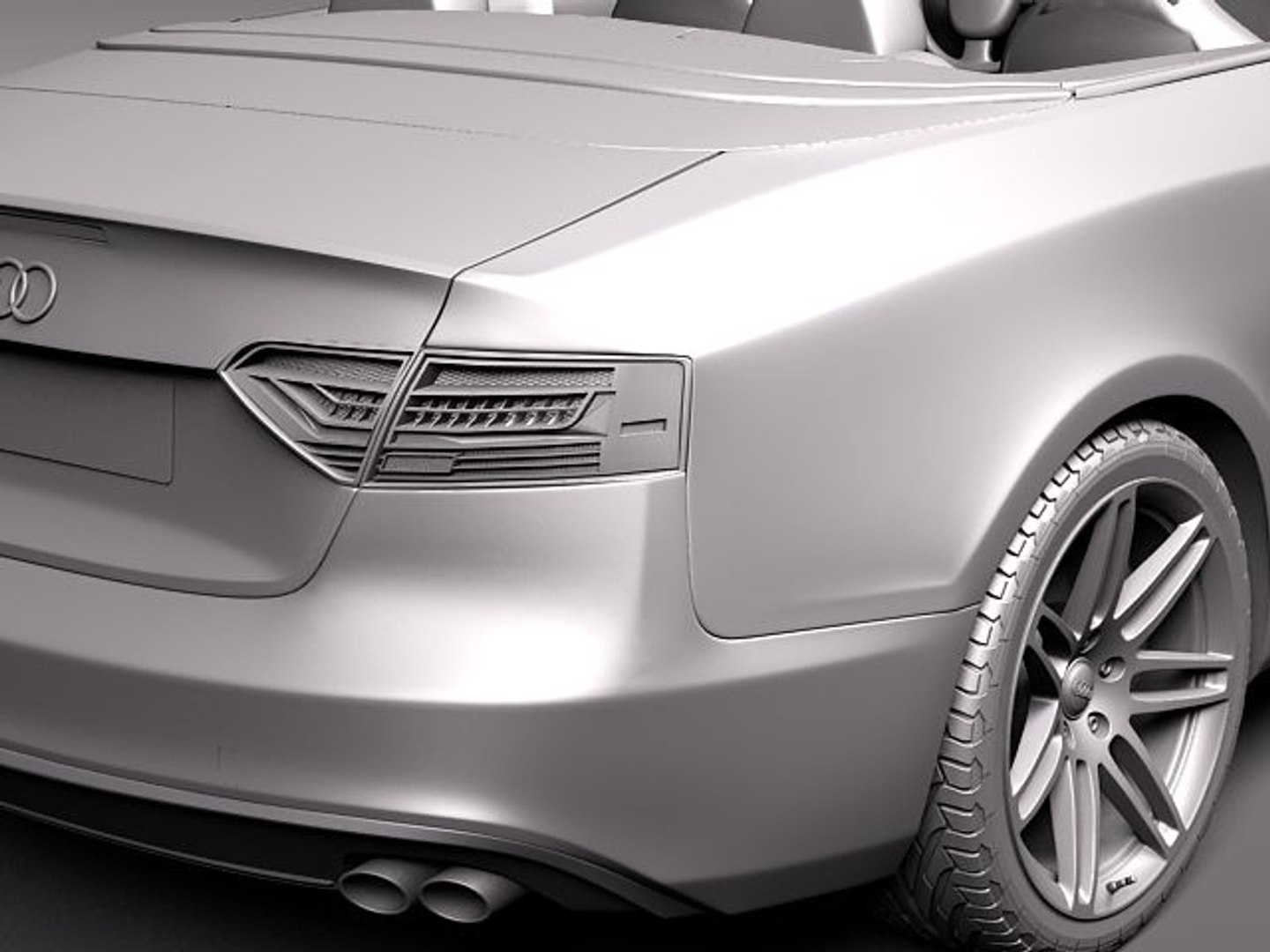 3d Model Audi S5 Convertible Sport