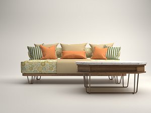 3D modern sofa