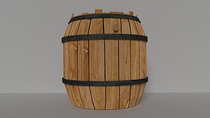 3d 3ds realistic barrel
