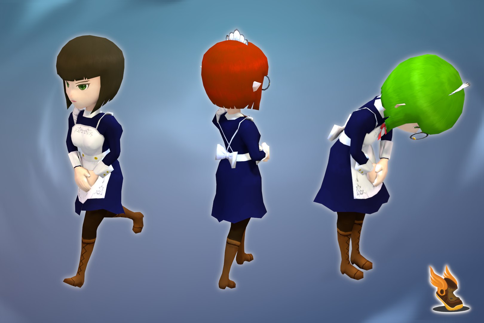 Stylized NPC - Maid 3D model https://p.turbosquid.com/ts-thumb/31/Q2mEYN/ut/image1/png/1689592154/1920x1080/fit_q87/d20bb99e94a7bb2d6d422d1930b91478a82fb89f/image1.jpg