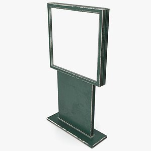 Street Advertising Billboard 11 3D model