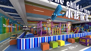 3D Children amusement park model