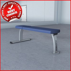 3d weights flat bench