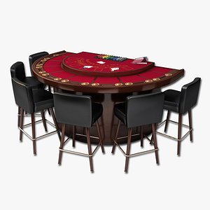 Blackjack Table With Stools