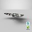 realistic marbled white 3D model