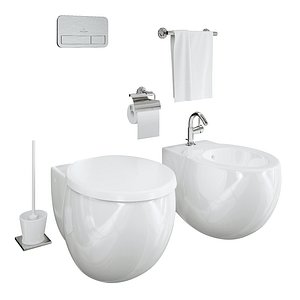3D villeroy boch toilet aveo model