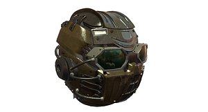 3D sci-fi helmet model
