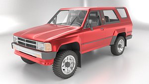 3D 1986 toyota hilux 4runner model