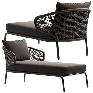 Outdoor Sun Lounge Coco Republic Pacific 3D