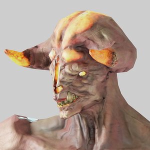 3D volcano demon