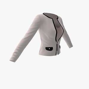 Womens White Office Jacket