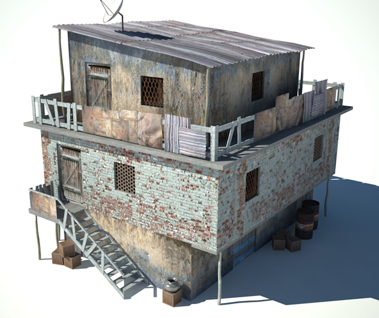 3d Model Slum House