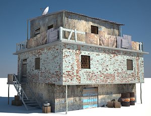 3d model slum house