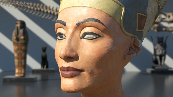Bust Of Queen Nefertiti 3d Model Turbosquid 1827187