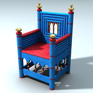3d medieval norman chair