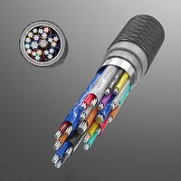 USB Type C Cable Cross Section Model