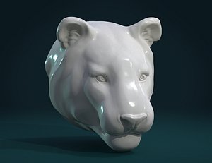 tiger head 3D model