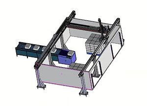 3D Heavy Duty Smart Palletizer  High-Speed CNC Gantry Automation for Carton and Bag Stacking