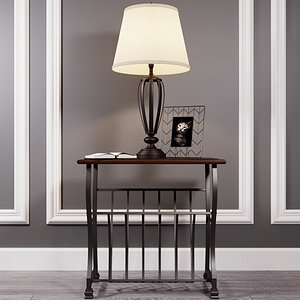 Table Wycliffe with lamp Mildred