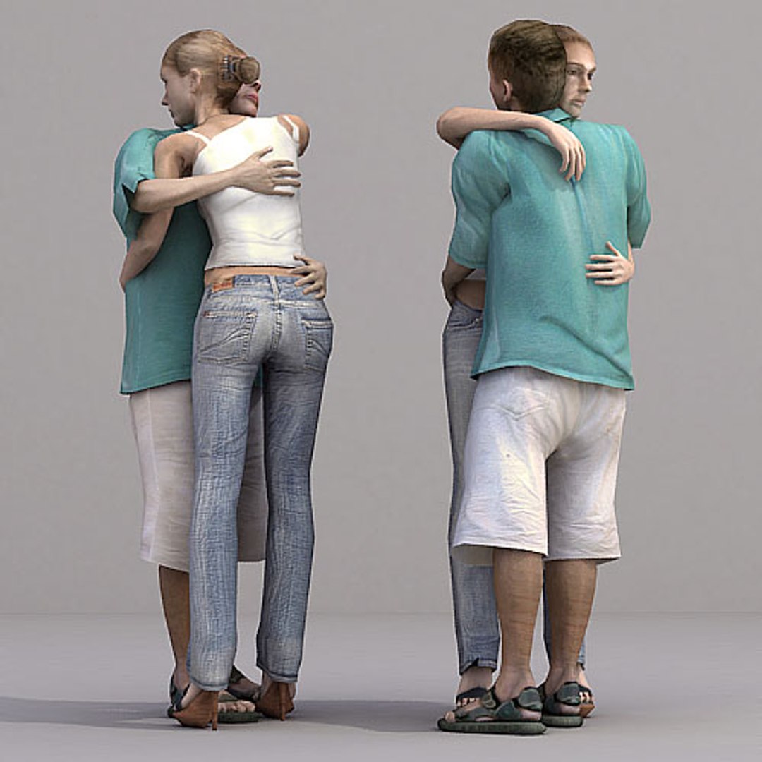 axyz human characters 3d model