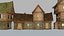 Pacote de Casas Medievais Estilizadas - 10 peças - 4K Texturas