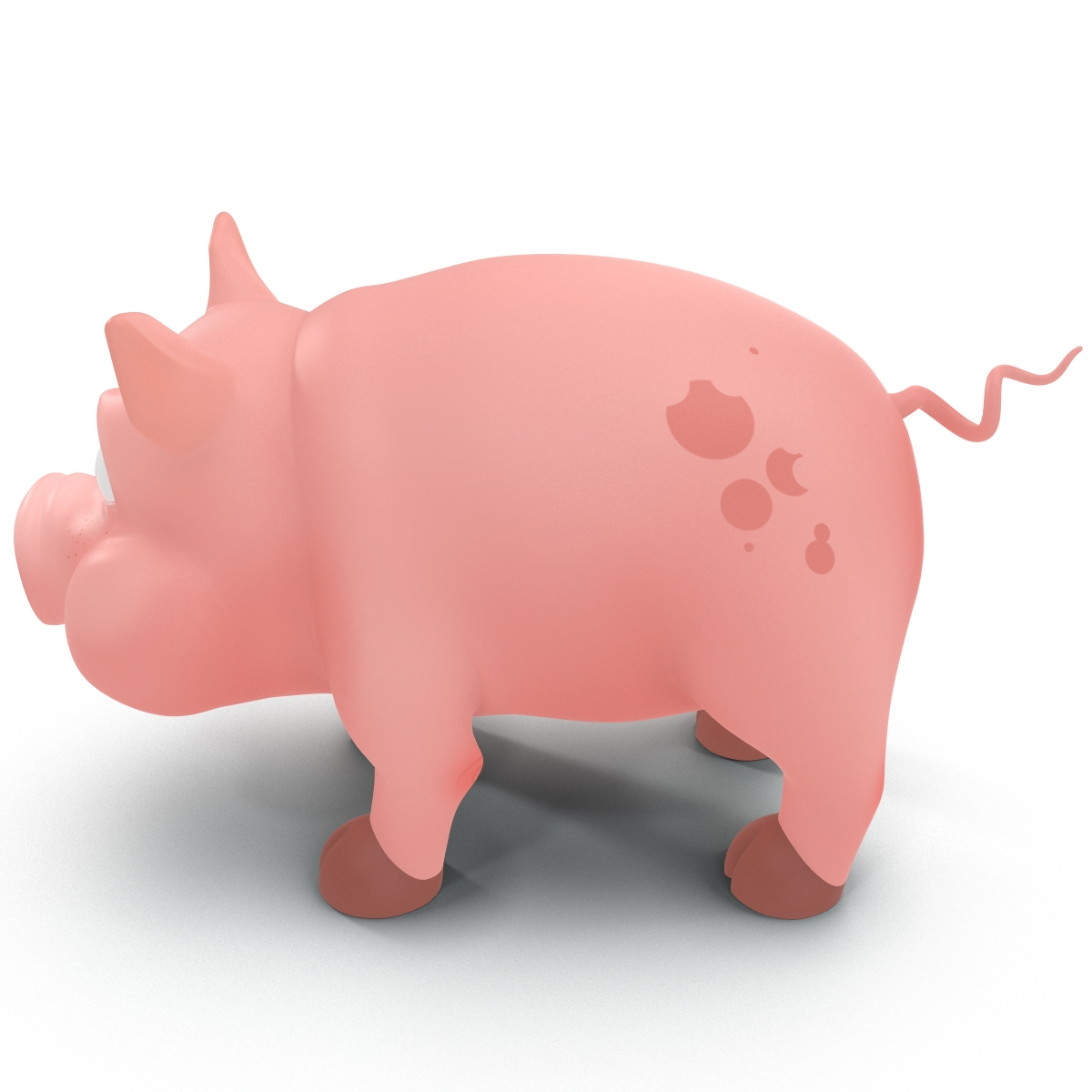 cartoon pig c4d