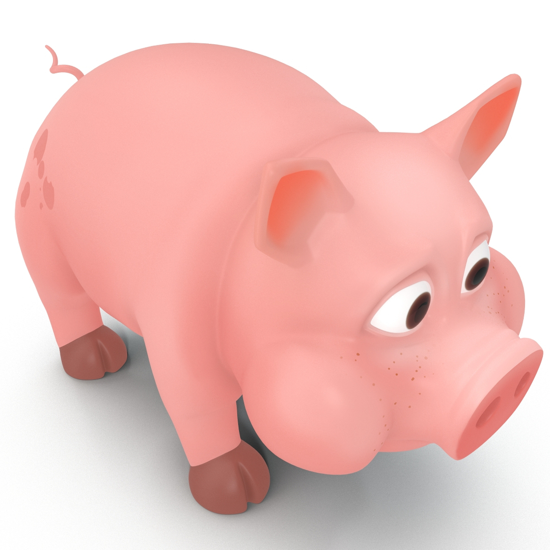 cartoon pig c4d