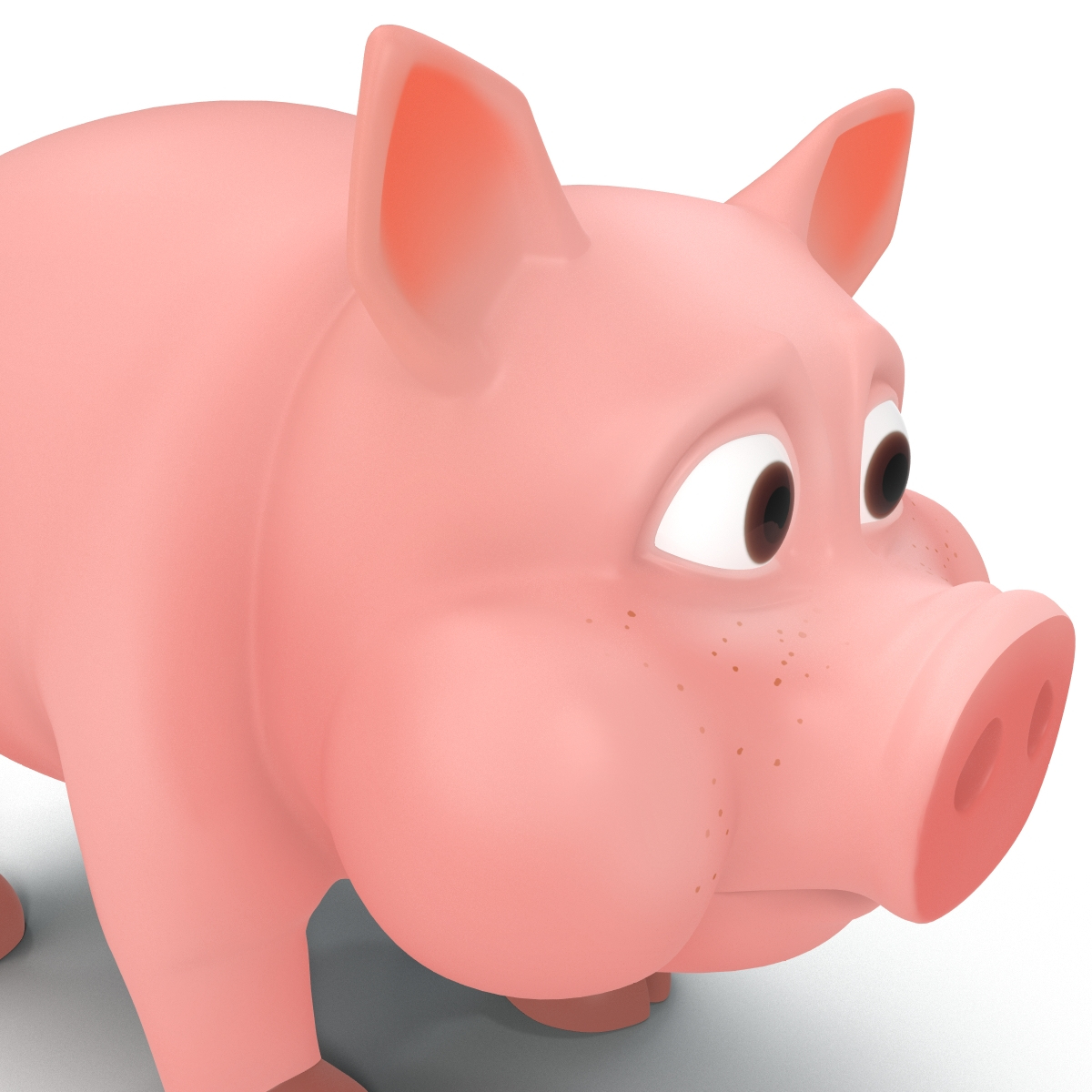 cartoon pig c4d